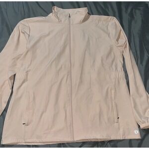 Hang Ten Womens 2XL Peach UPF 50+ Water Repellant Hybrid Jacket Lightweight Size